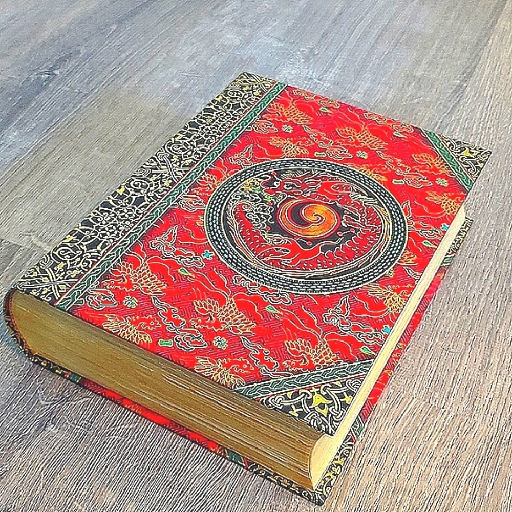 Pier 1 Imports Chinese Dragon Decorative Book Box Secret Storage